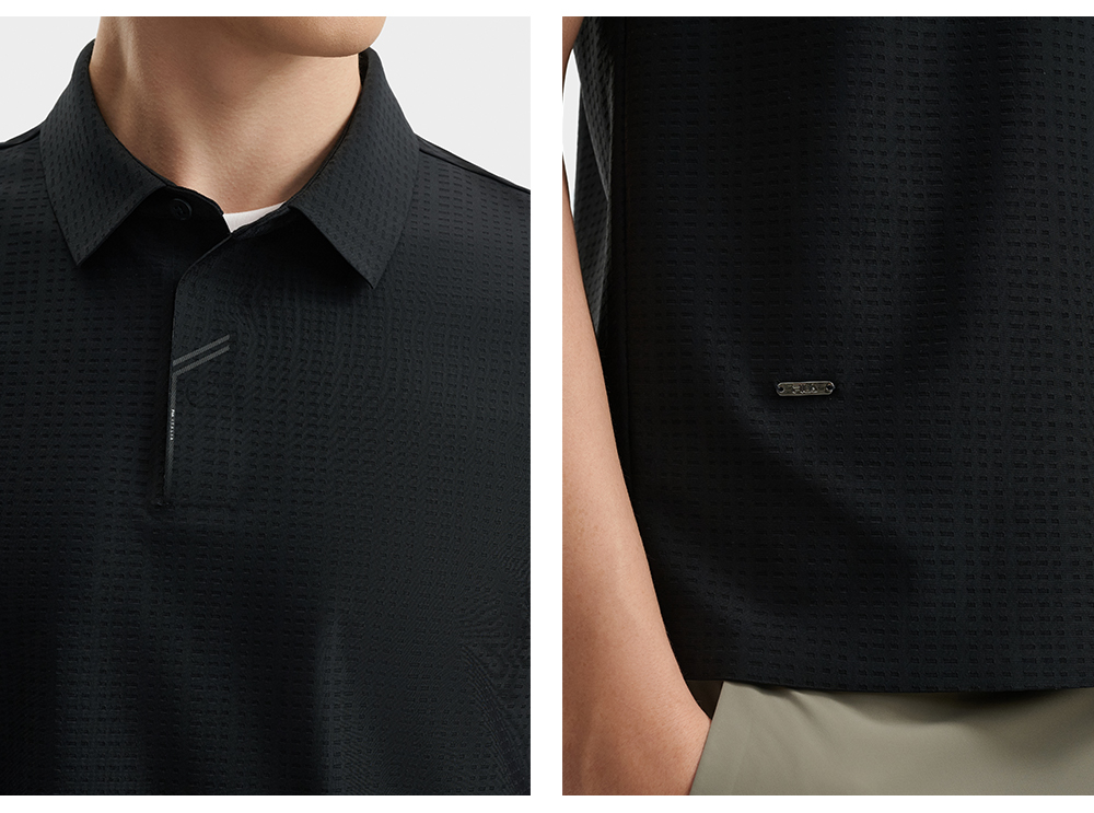 FILA CORE LIFESTYLE BLUE2 LE GRAND PALAIS Men Short Sleeve Polo (Black)