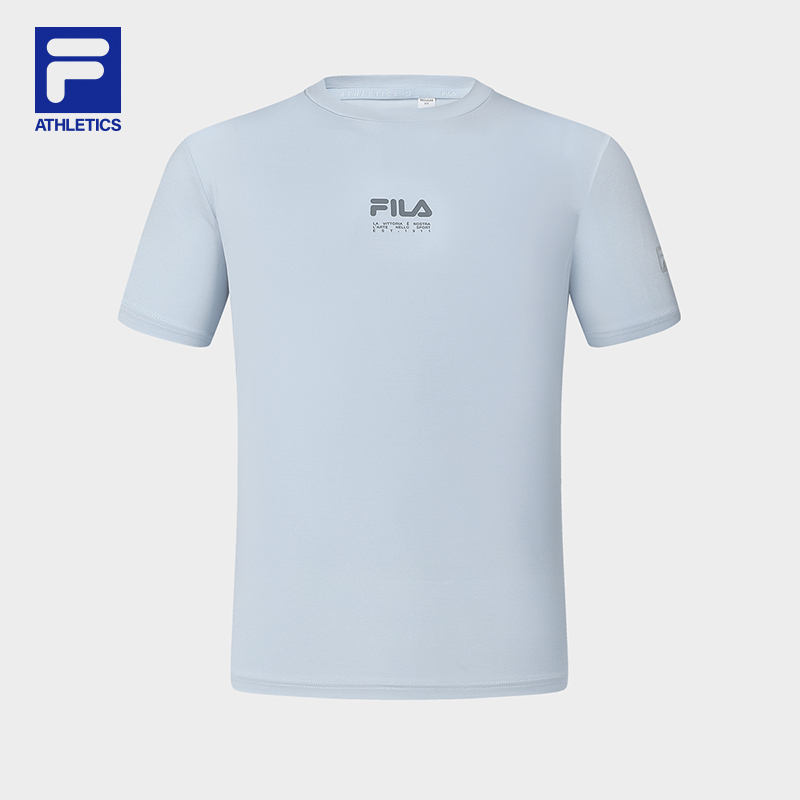 ■FILA■ Cotton blend ringer short sleeve t-shirt FS2RSG2152 Fila Men's Short Sleeve T-Shirt, 100% Cotton, Crew Neck