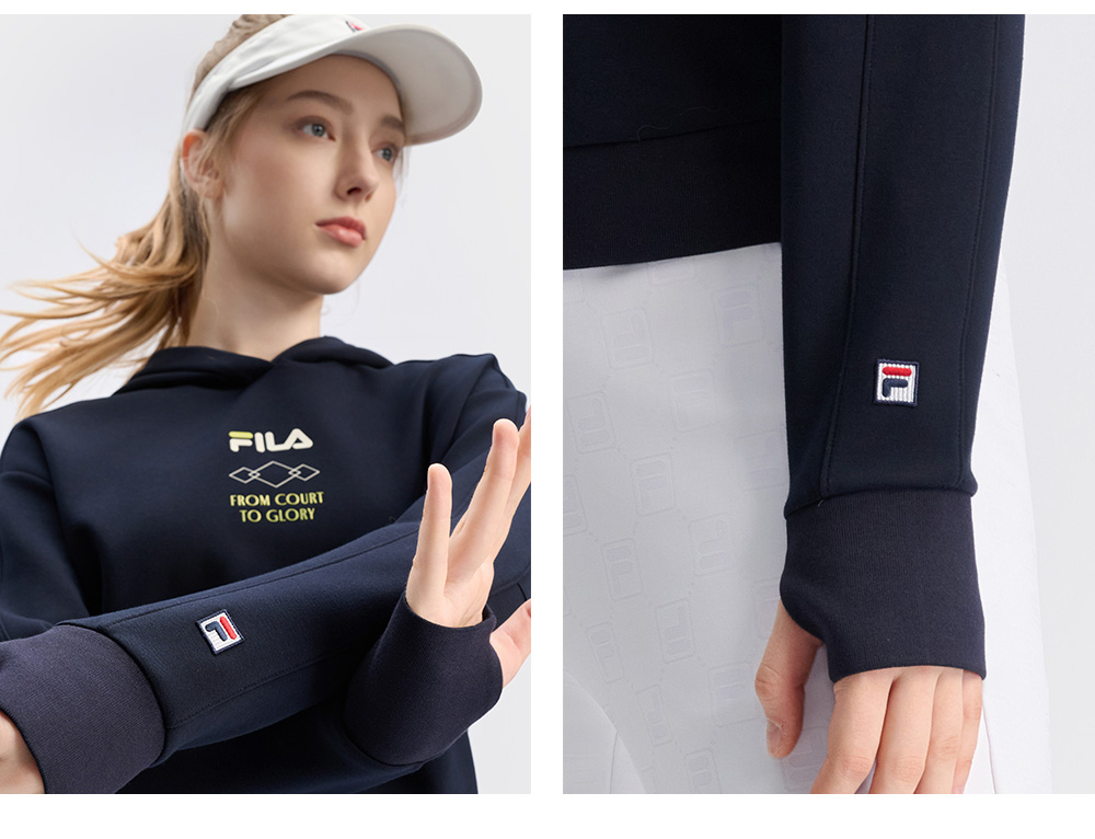 FILA CORE ATHLETICS TENNIS APRÈS-COURT Women Hoodie (Navy)