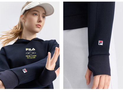 FILA CORE ATHLETICS TENNIS APRÈS-COURT Women Hoodie (Navy)