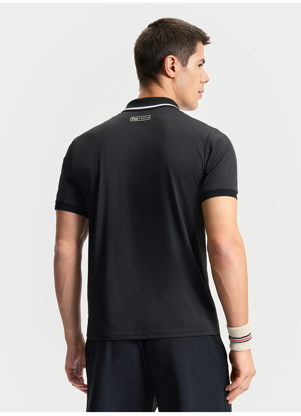 FILA CORE ATHLETICS TENNIS ELECTRONIC SWING Men Polo T-shirt (Black)