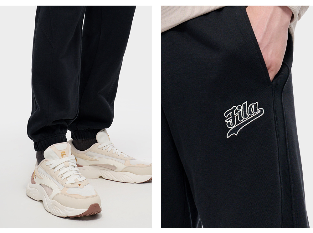 FILA FUSION INLINE CATEGORY CLUB Men Knit Pants (Black)