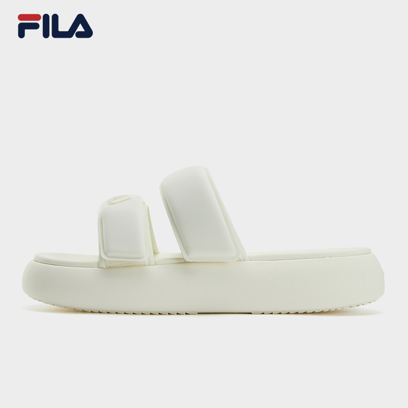 FILA CORE DONUT FASHION MODERNO Women's Slippers (Multi-Colors Available: White/Cream-White/Green)