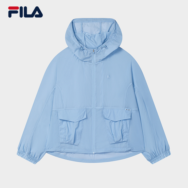 FILA CORE LIFESTYLE WHITE LINE ESCAPE THE CITY Women Sun-proof Jacket (Light Blue)