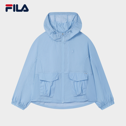 FILA CORE LIFESTYLE WHITE LINE ESCAPE THE CITY Women Sun-proof Jacket (Light Blue)