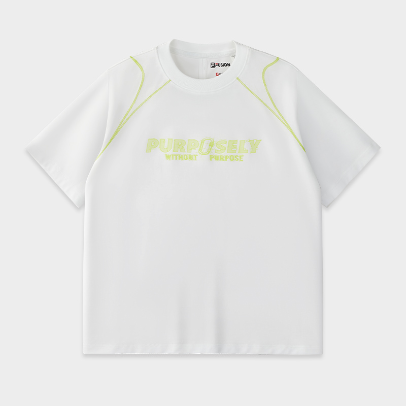 FILA FUSION  FUSION X URBAN TECH CITY ASCENT Women Short Sleeve T-shirt (Light Blue / White)