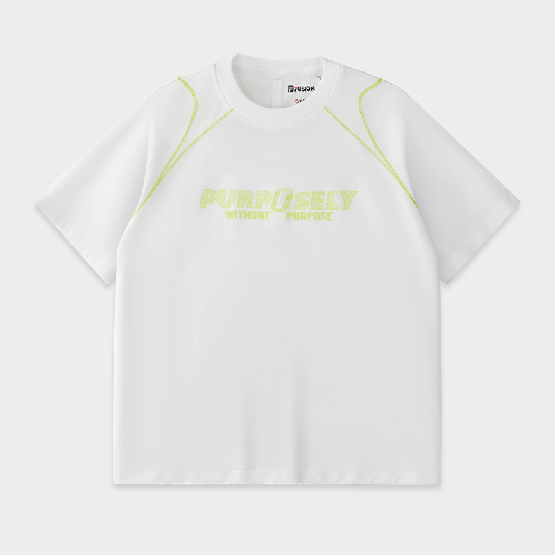 FILA FUSION FUSION X URBAN TECH CITY ASCENT Women Short Sleeve T-shirt (Light Blue / White)