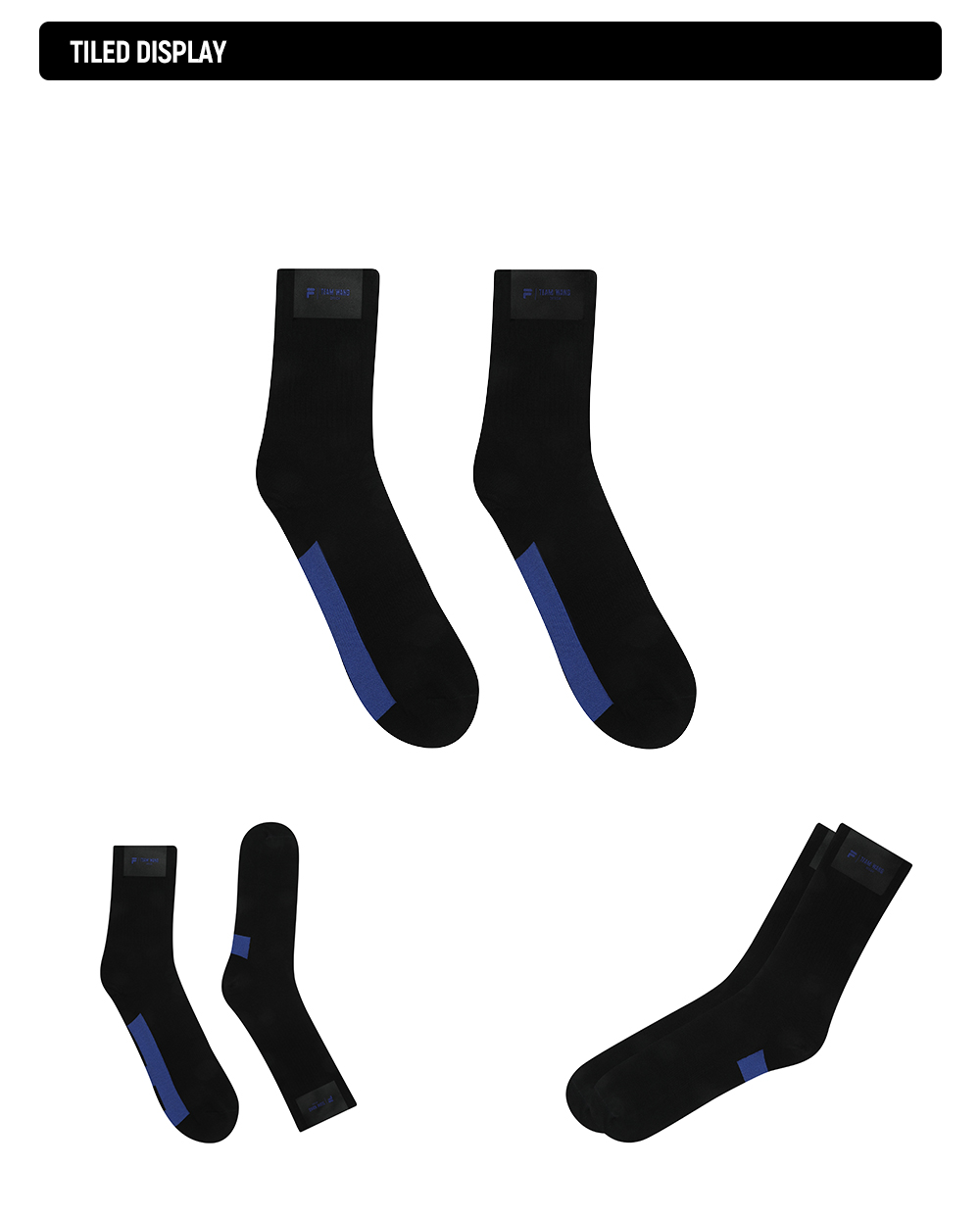 FILA FUSION x TEAM WANG DESIGN Unisex Knee High Socks in Black