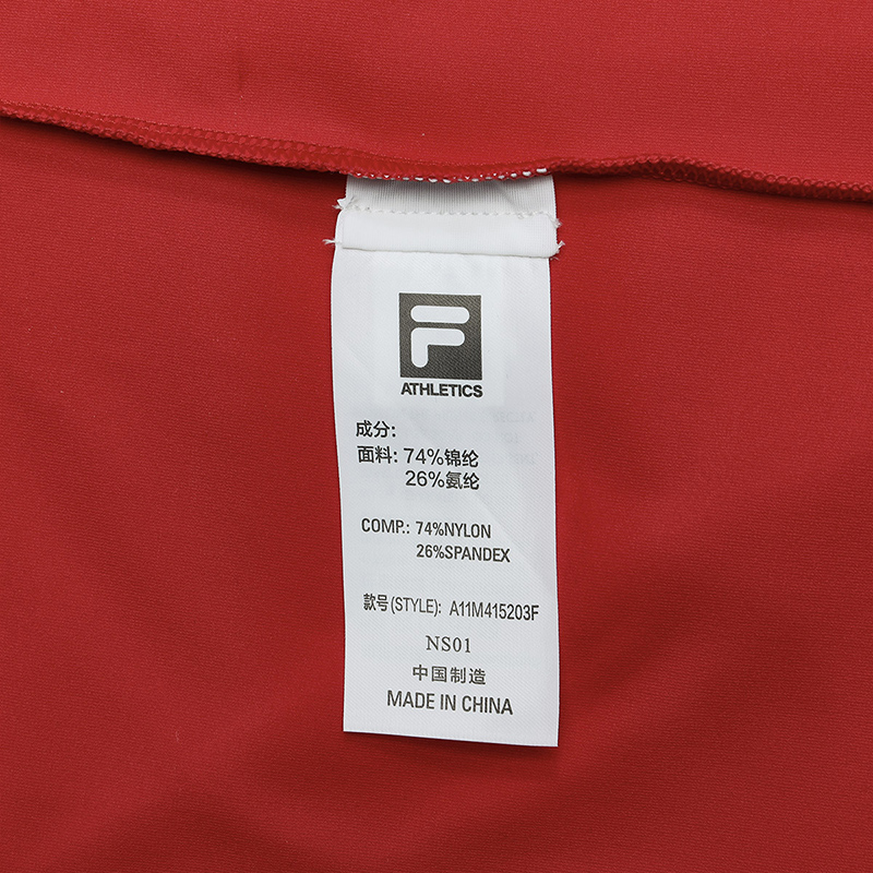 FILA CORE ATHLETICS GOLF Men's Long Sleeve Polo in Red