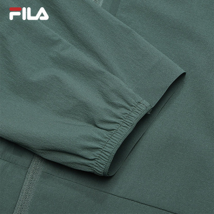 FILA CORE WHITE LINE BLUE Men Woven Top in Green
