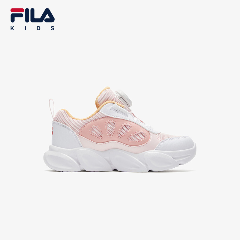 FILA KIDS FERRIS WHEEL HERITAGE Girls Light-up Sneakers (Pink/Blue)
