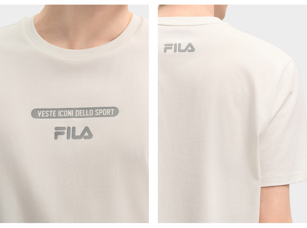 FILA CORE LIFESTYLE ORIGINALE VANGUARD EXPLORATION Men Short Sleeves T-Shirt (Black / Light Green / White)