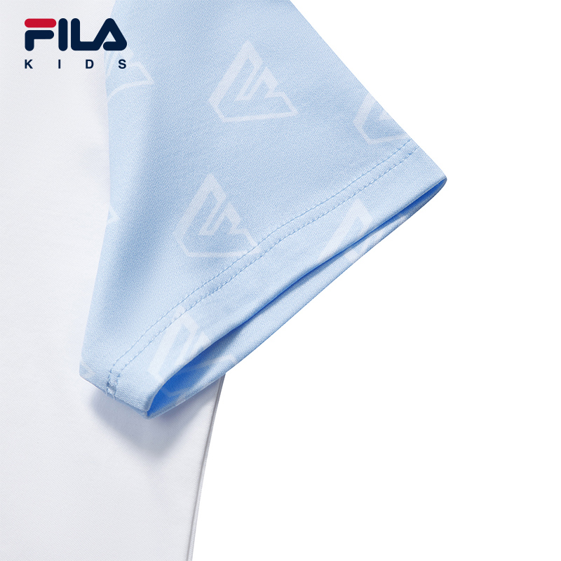 FILA KIDS Boys WHITE LINE Knit Short Sleeve Tee