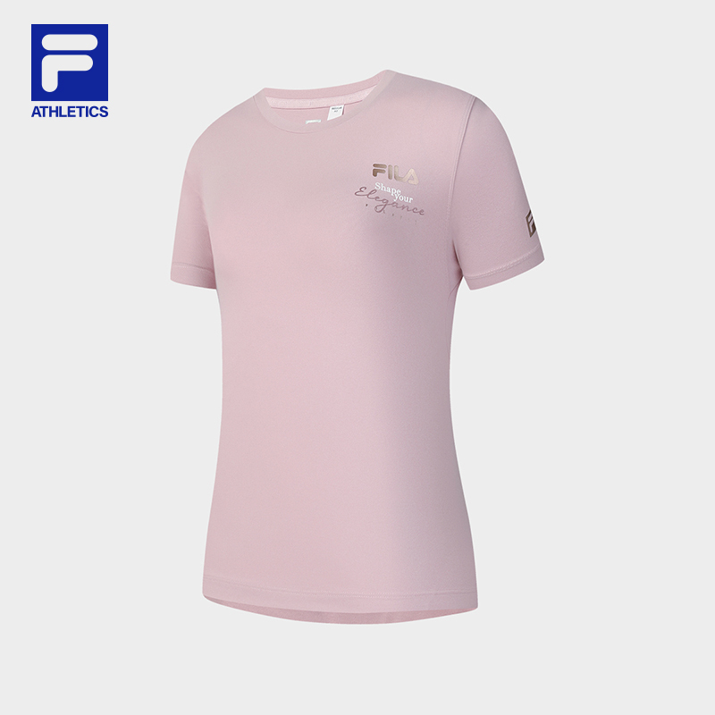 FILA CORE ATHLETICS FILA-FIT WOMEN Women Short Sleeve T-shirt (Violet / White)