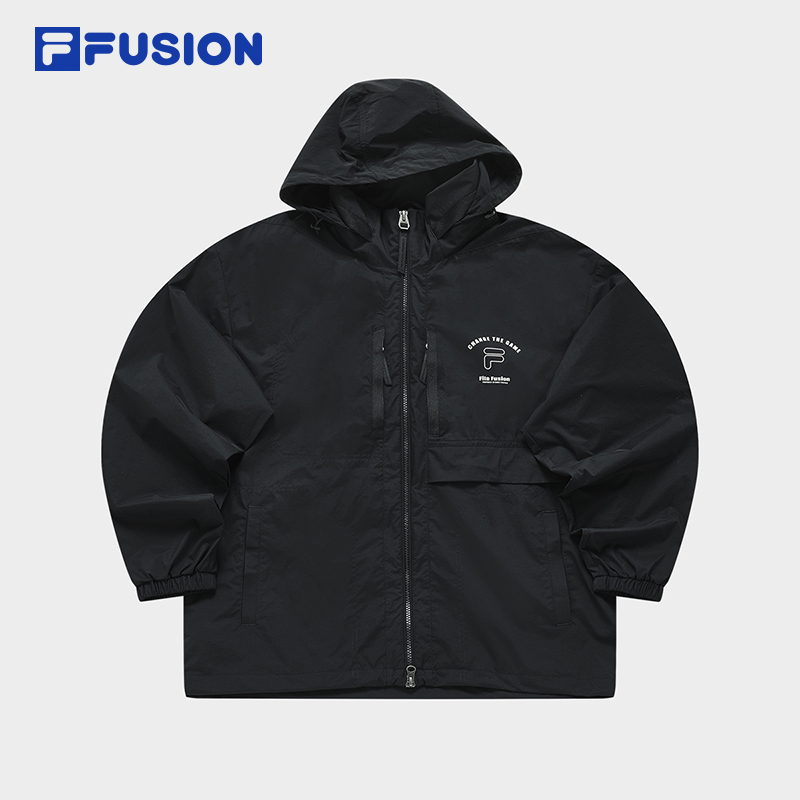 FILA FUSION INLINE URBAN TECH Mens Woven Top in Black