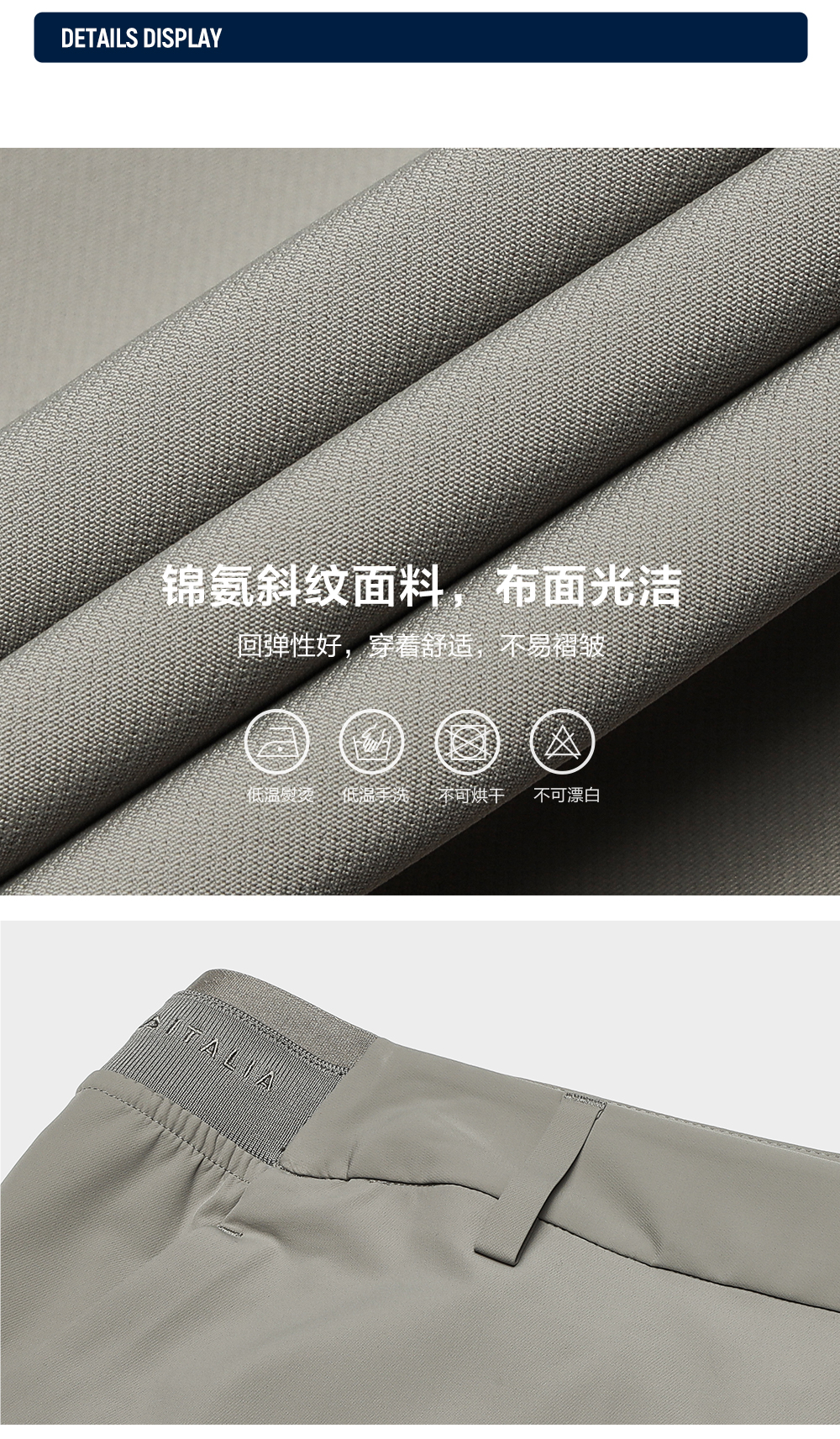 FILA CORE LIFESTYLE BLUE Men Woven Pants (Ash)