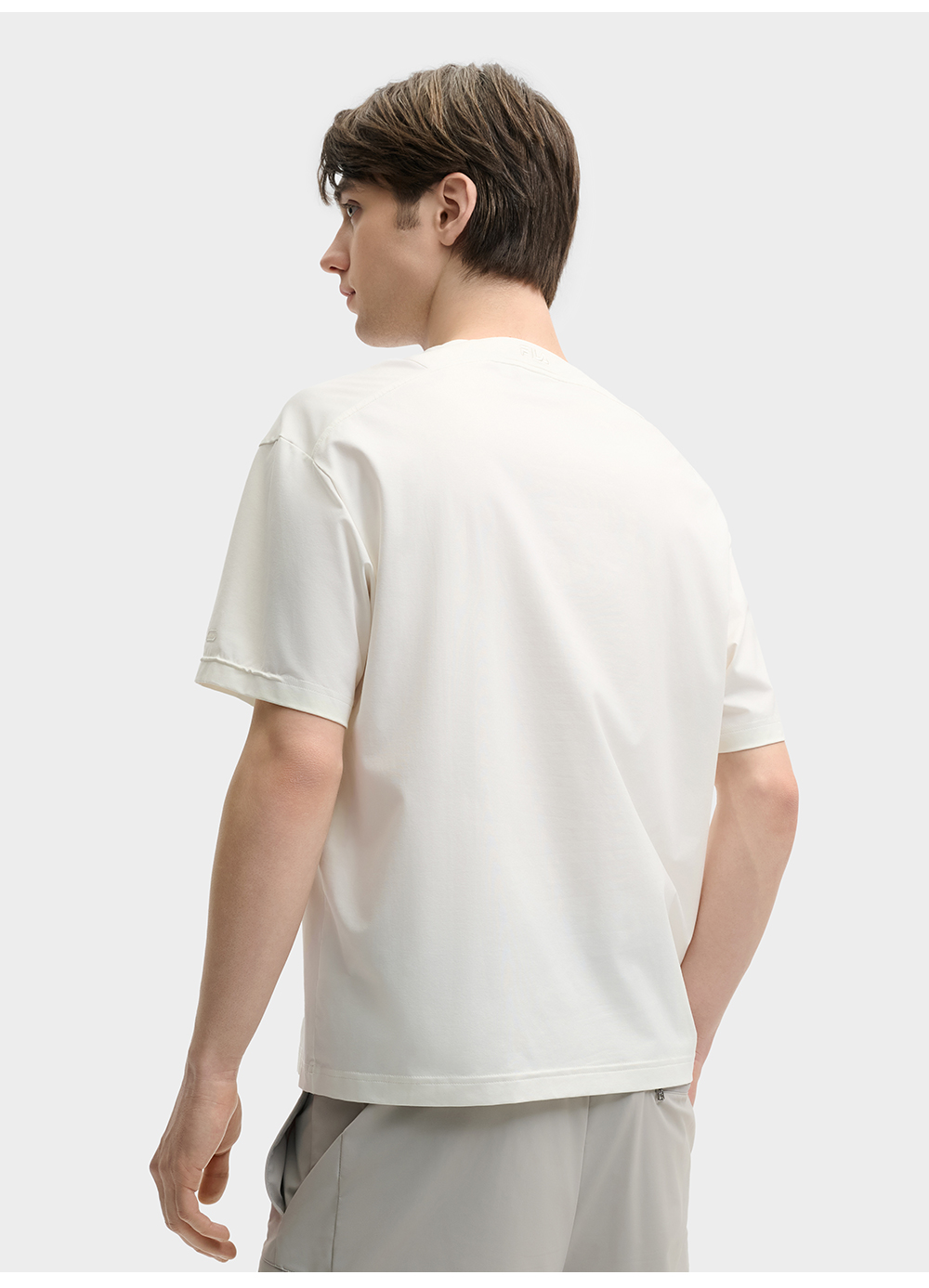 FILA CORE LIFESTYLE MILANO LUXURY CAFFE / FLAT WHITE Men Short Sleeves T-Shirt (Black / White)