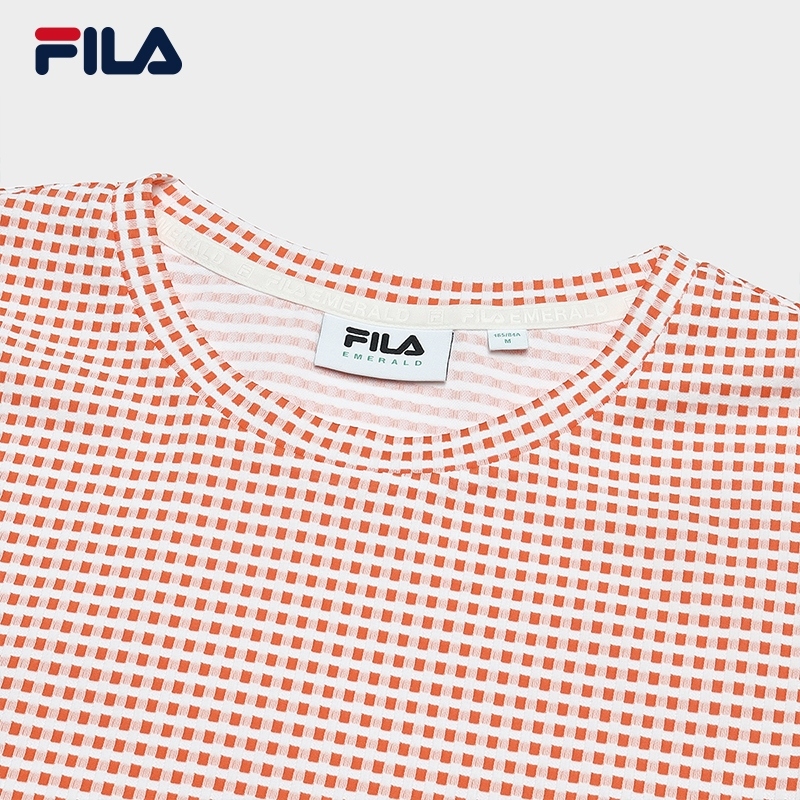 FILA CORE WHITE LINE EMERALD Women Short Sleeve T-shirt