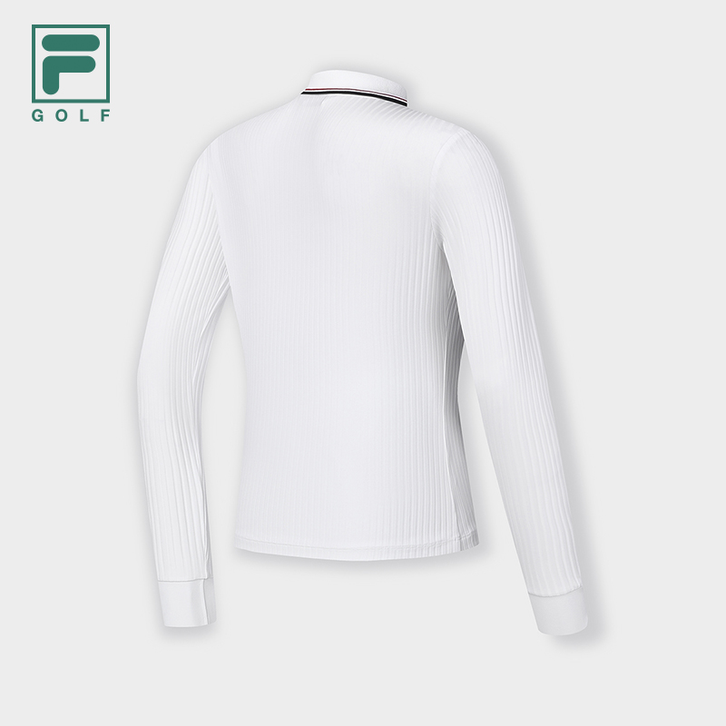 FILA CORE ATHLETICS GOLF Women's Long Sleeve Polo in White