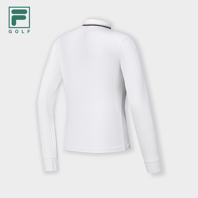 FILA CORE ATHLETICS GOLF Women's Long Sleeve Polo in White
