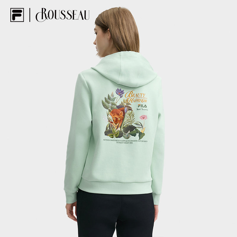 FILA CORE LIFESTYLE HERITAGE DREAM JUNGLE Women Hoodie (Light Green) – FILA  SG