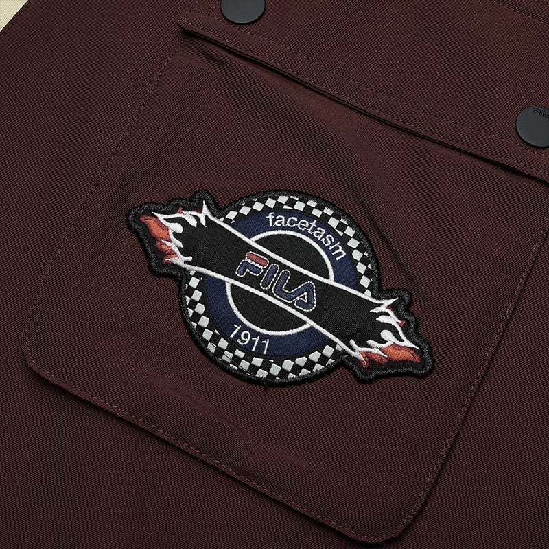 FILA FUSION x FACETASM Men's Hooded Sweater in Pink