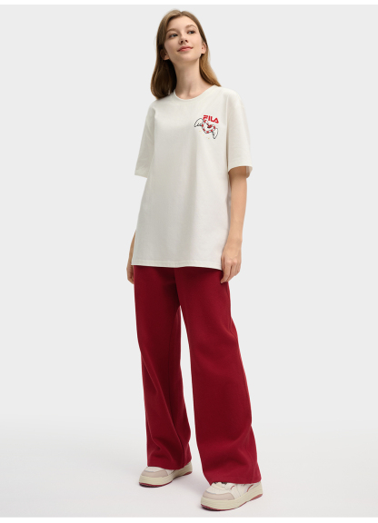 FILA CORE LIFESTYLE ORIGINALE FILA SOPHEY Unisex Short Sleeves T-Shirt (Black / Red / White) - Unisex