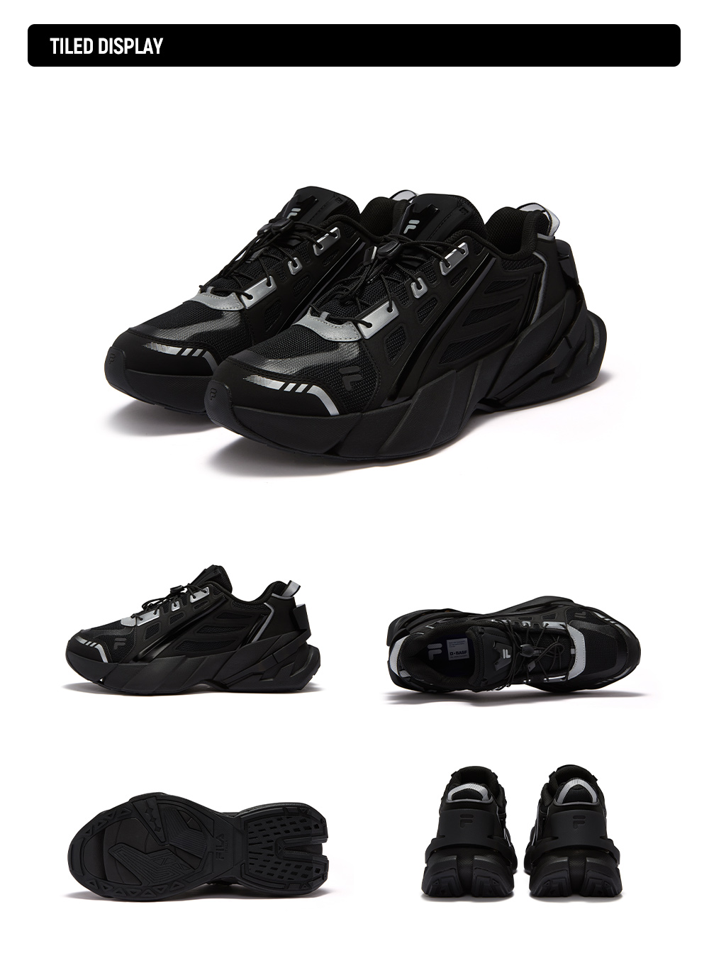 FILA FUSION FUSION TI-22 Men Sneakers (Black/Grey)