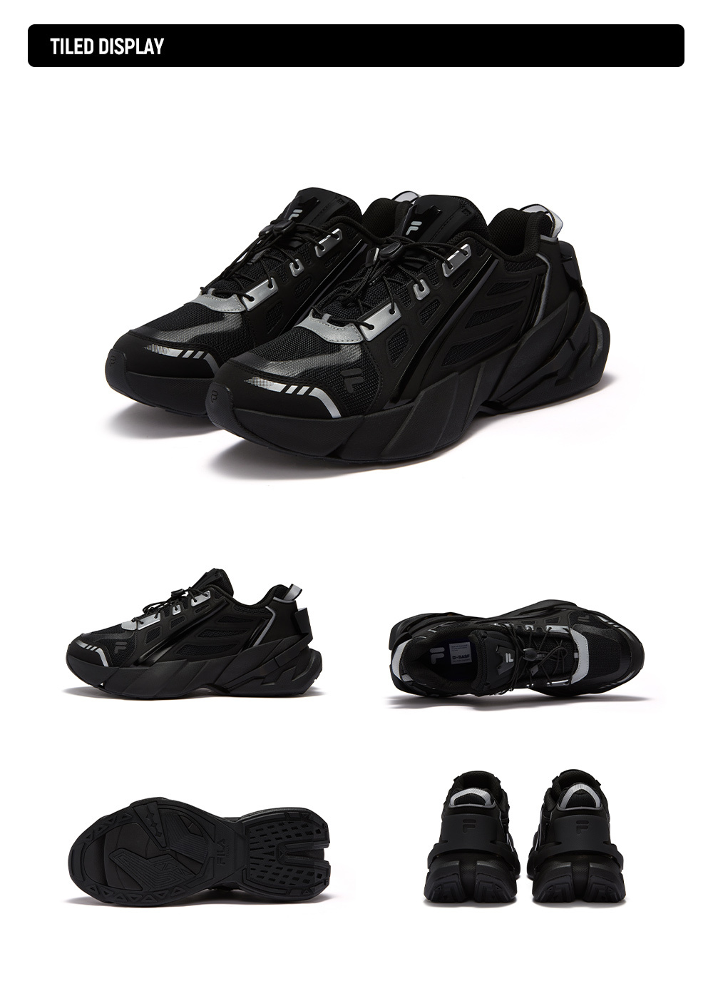 FILA FUSION FUSION TI-22 Men Sneakers (Black/Grey)