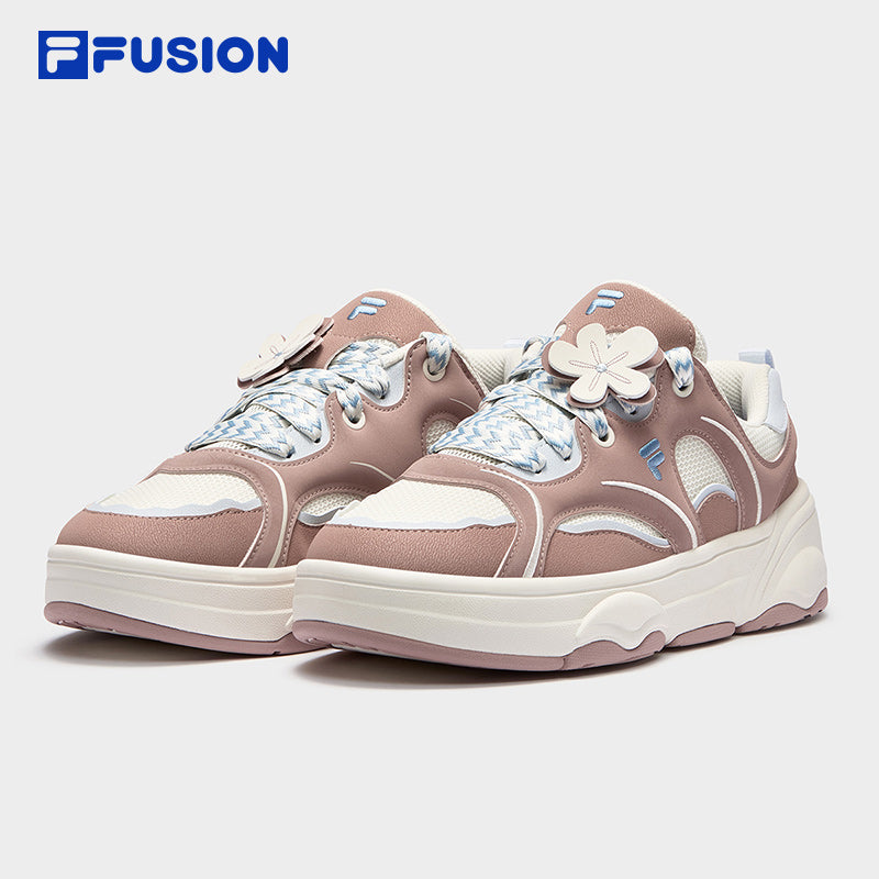 FILA FUSION WINDROUND DX Women Skate Shoes (Brown / Grey / White)