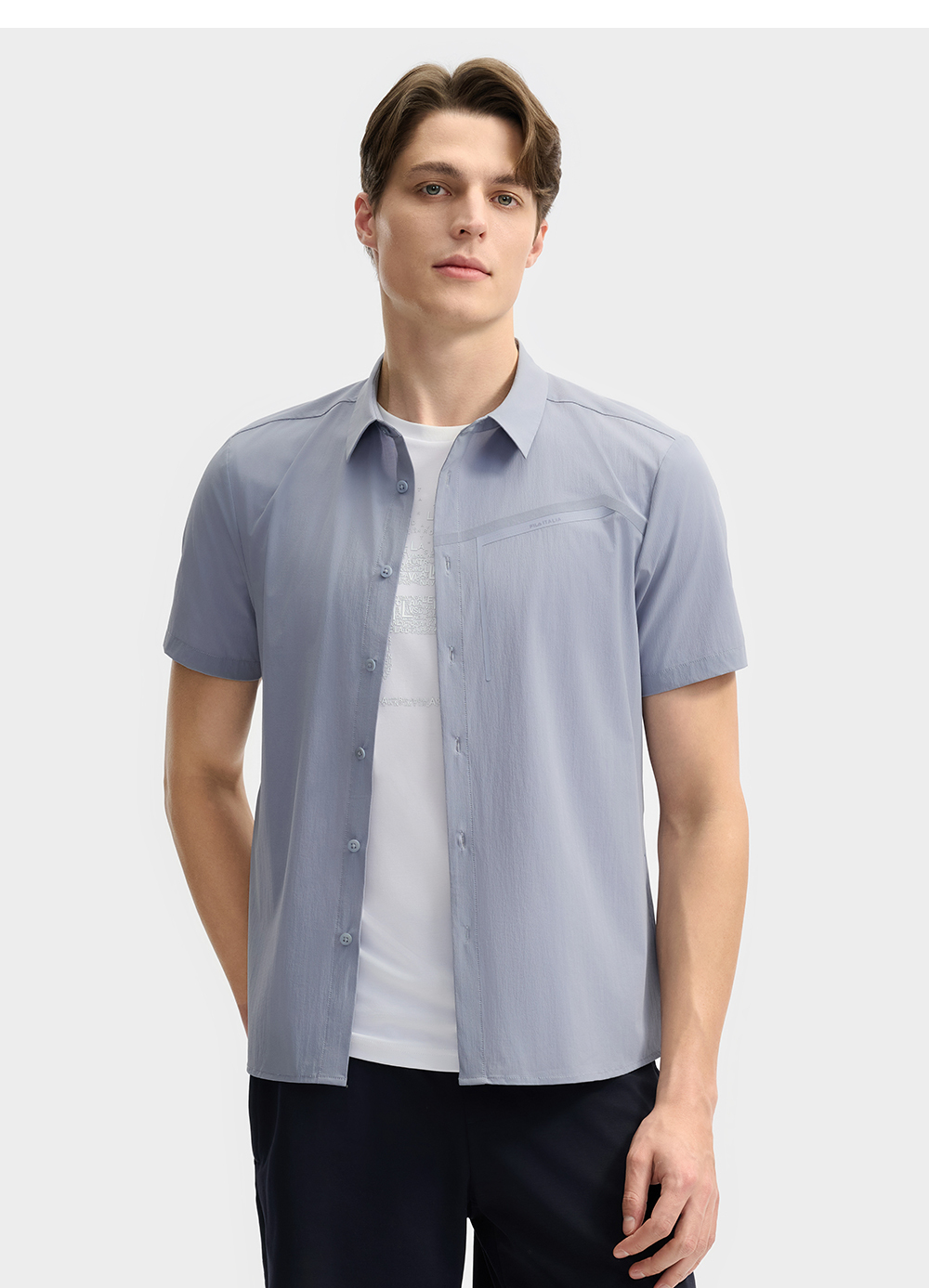 FILA CORE LIFESTYLE WHITE EVERYDAY ELEGANCE Men Short Sleeves Shirt