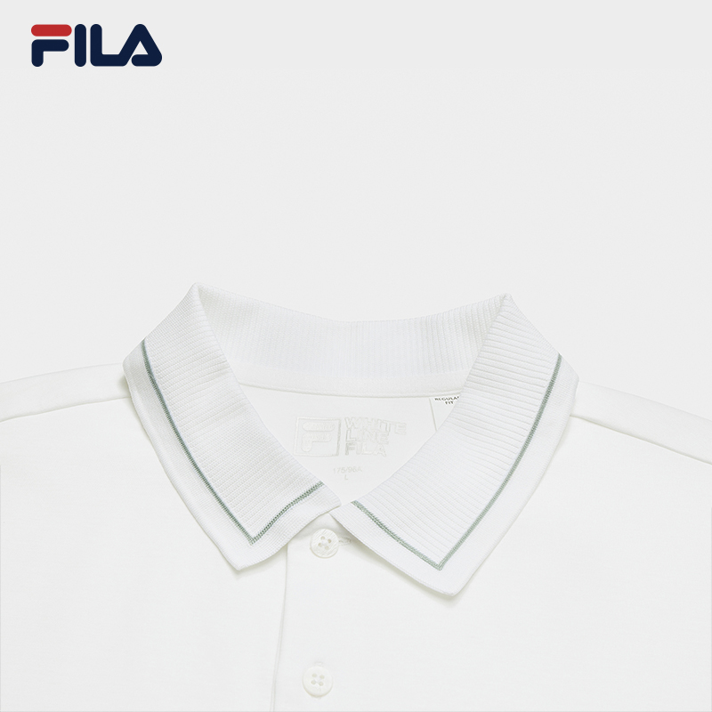 FILA CORE LIFESTYLE WHITE Men Short Sleeve Polo