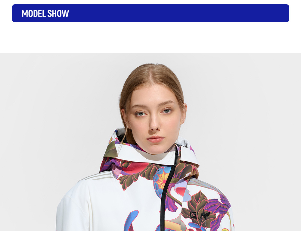 FILA CORE ATHLETICS SKI FILA X JAMES JEAN Women Mid Length Down Jacket (Full Print)