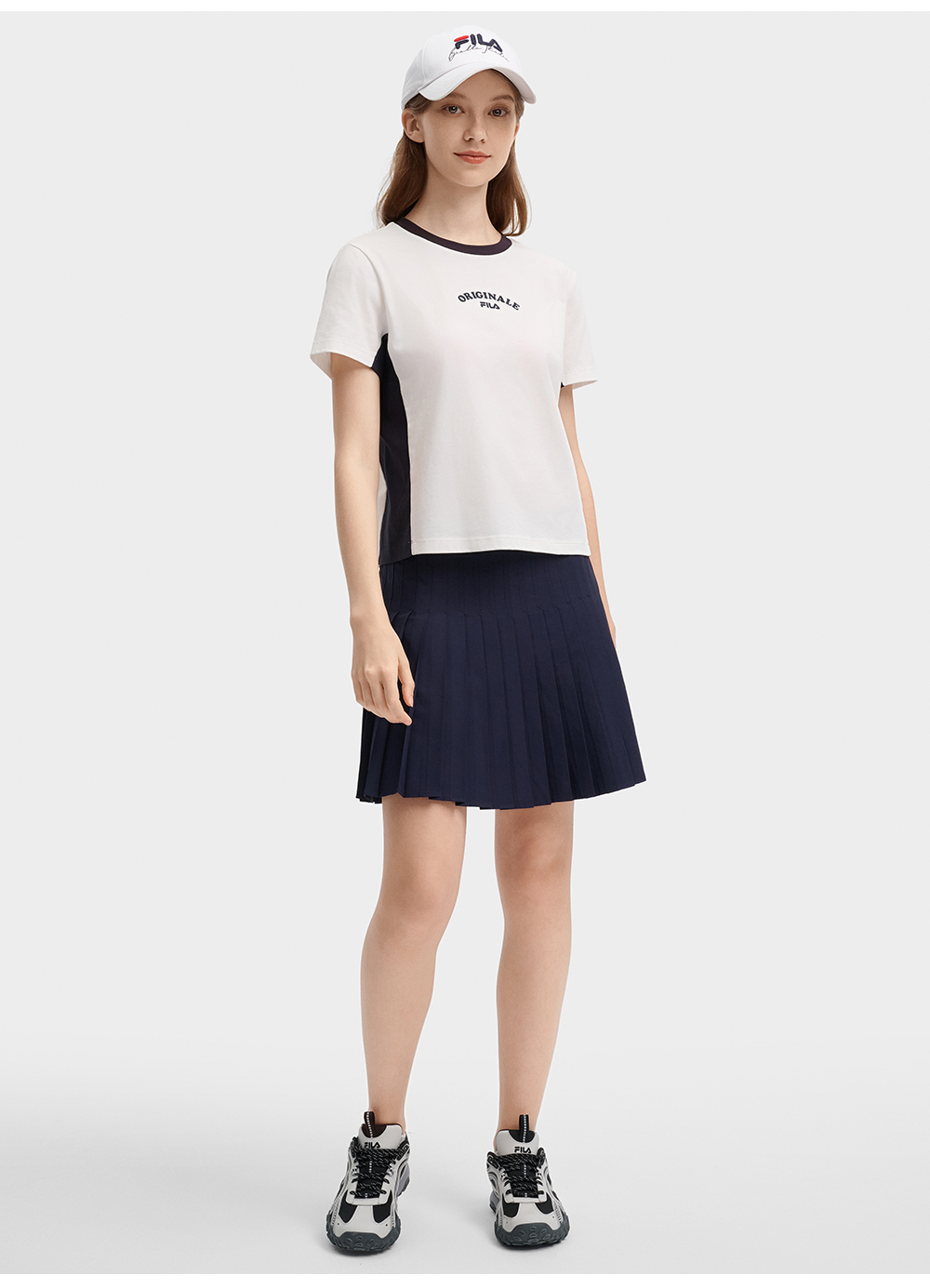 FILA CORE LIFESTYLE ORIGINALE FÊTE DE LA MUSIQUE Women Short Sleeve T-shirt (White)