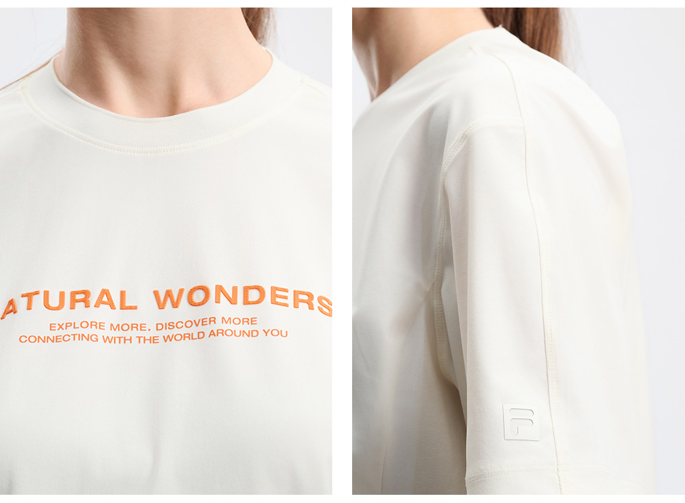 FILA CORE ATHLETICS EXPLORE NATURE'S WONDER Women Short Sleeve T-shirt (White)