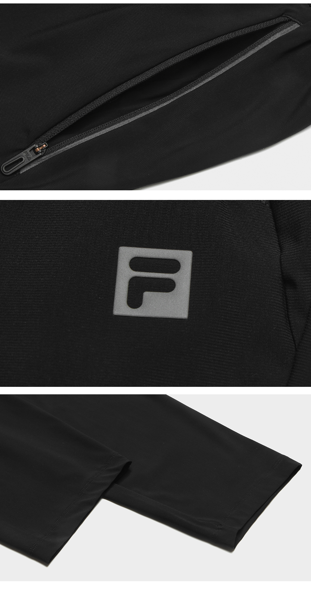 FILA CORE ATHLETICS FITNESS BLACK Men Knit Pants (Black)