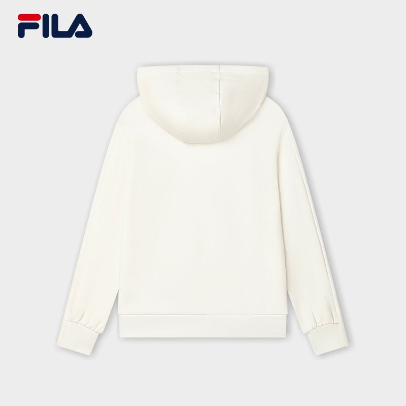 FILA CORE LIFESTYLE WHITE ORTISEI Women Hoodie (Ash)