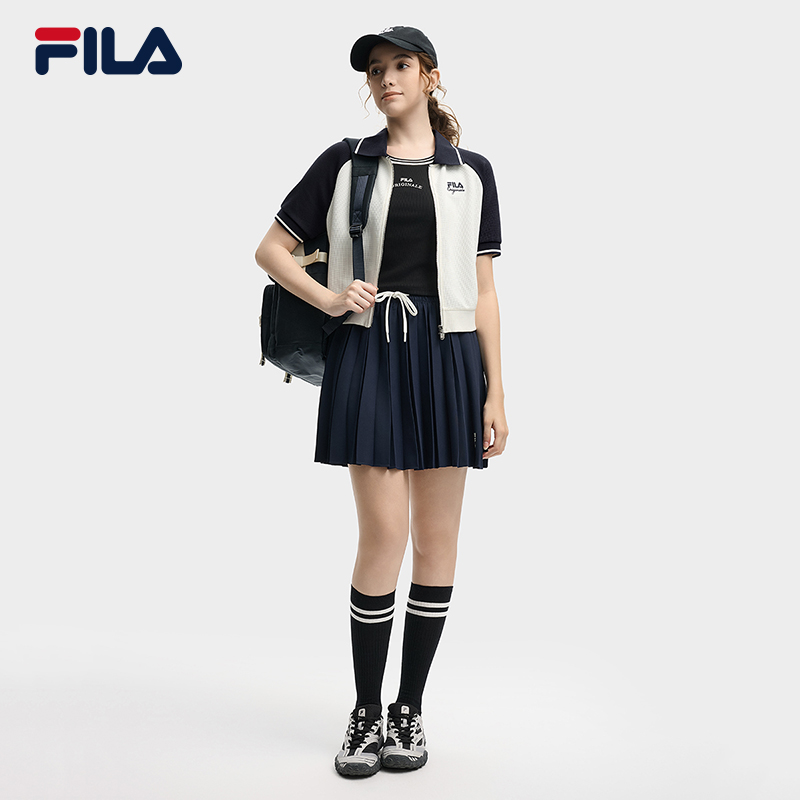 FILA CORE LIFESTYLE ORIGINALE RHAPSODY OF LEGENDS Women Knitted Short Sleeve Top