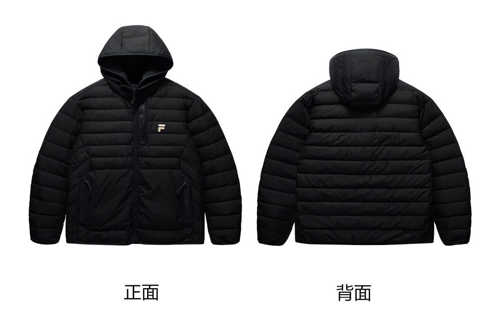 FILA FUSION INLINE URBAN TECH FUTURE TECH STREET Men Down Jacket (Black)