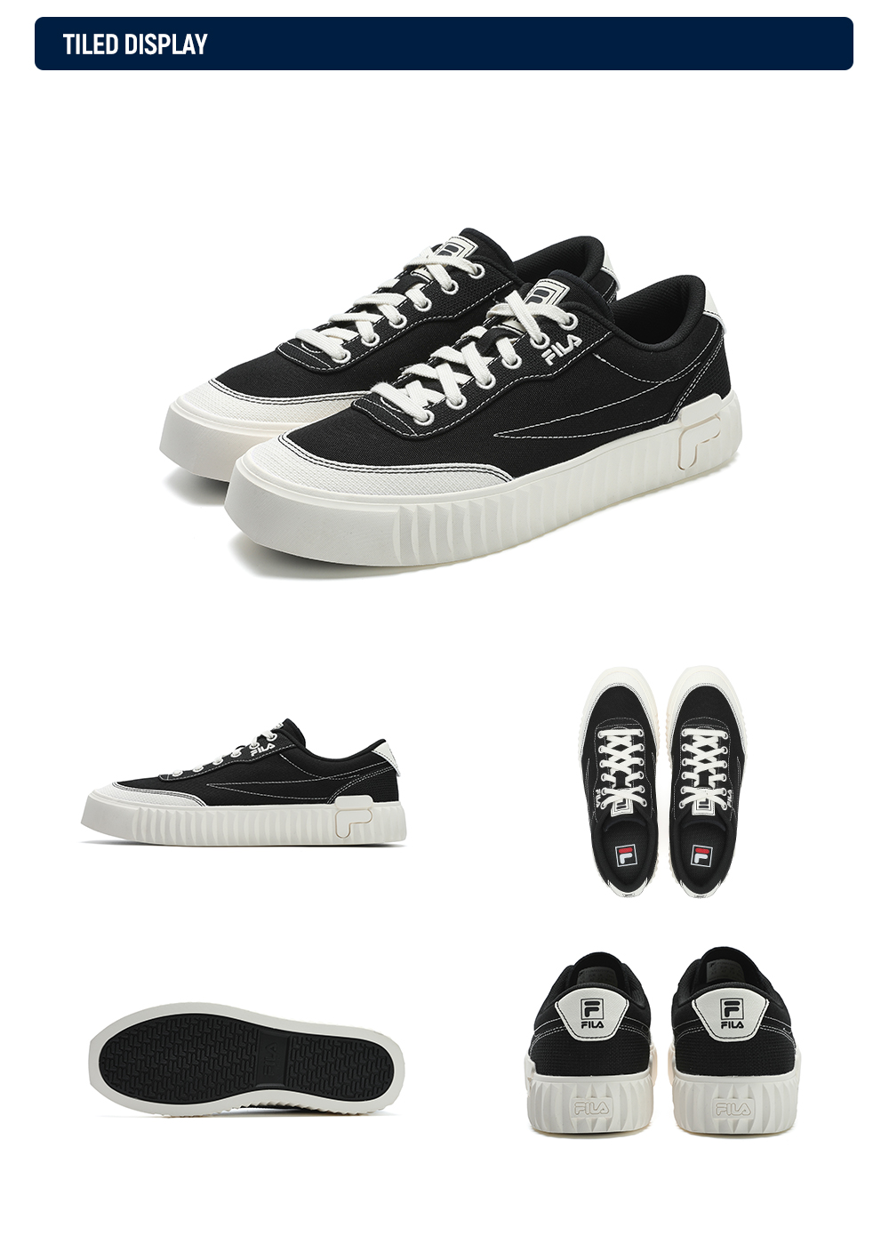 FILA CORE FASHION ORIGINALE Men Canvas Shoes (Black / White)