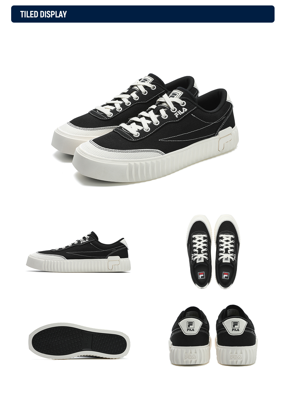 FILA CORE FASHION ORIGINALE Men Canvas Shoes (Black / White)
