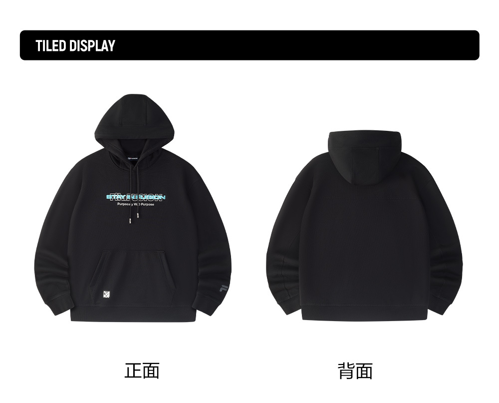 FILA FUSION INLINE WORKWEAR SKATE URBAN EDGE Men Hoodie (Black)