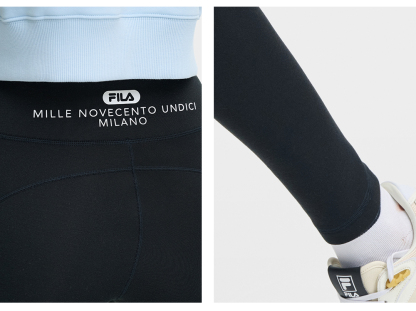 FILA CORE LIFESTYLE FILA MILANO STUDIO IN MILAN Women Knit Pants (Black)