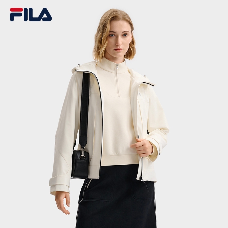 FILA CORE LIFESTYLE WHITE Women Woven Jacket