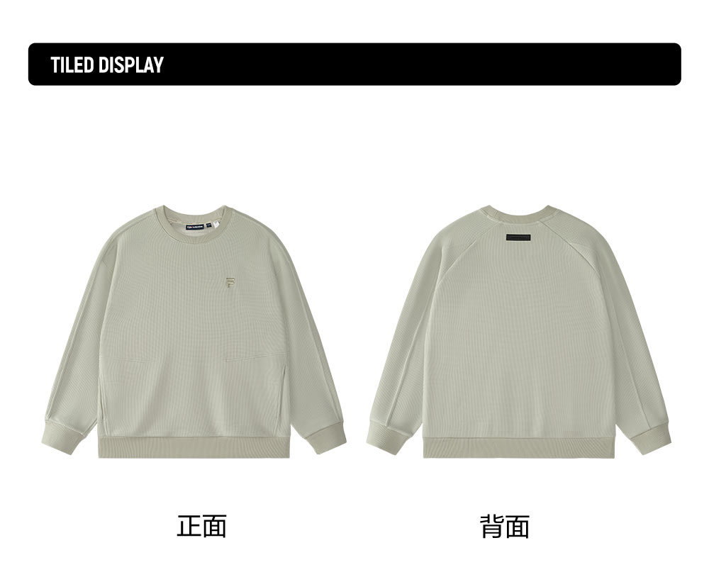 FILA FUSION INLINE FUSION LIFE FUSIONEER ROYAL FAMILY HOLIDAY Unisex Sweatshirt (Matcha Khaki / Ash)