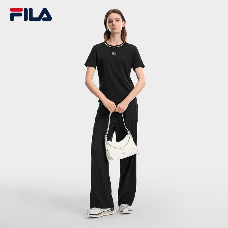 FILA Women Knitted Short Sleeve Top