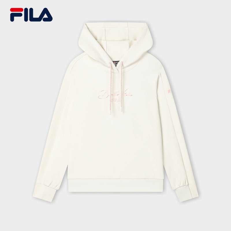 FILA CORE LIFESTYLE WHITE ORTISEI Women Hoodie (Ash)