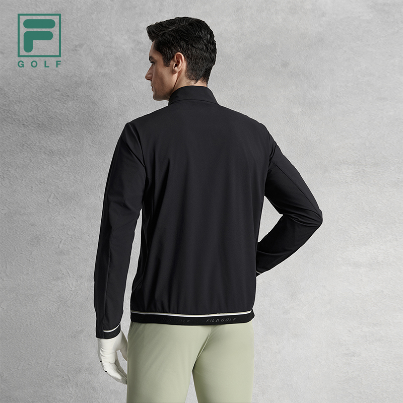 FILA CORE ATHLETICS GOLF ELITE GOLF CLUB Men Woven Top (Black)