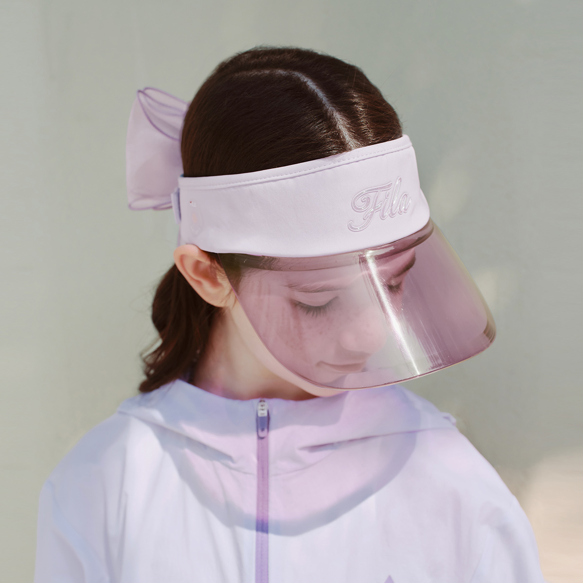 FILA KIDS WHITE LINE WHITE LINE Girls Visor Cap