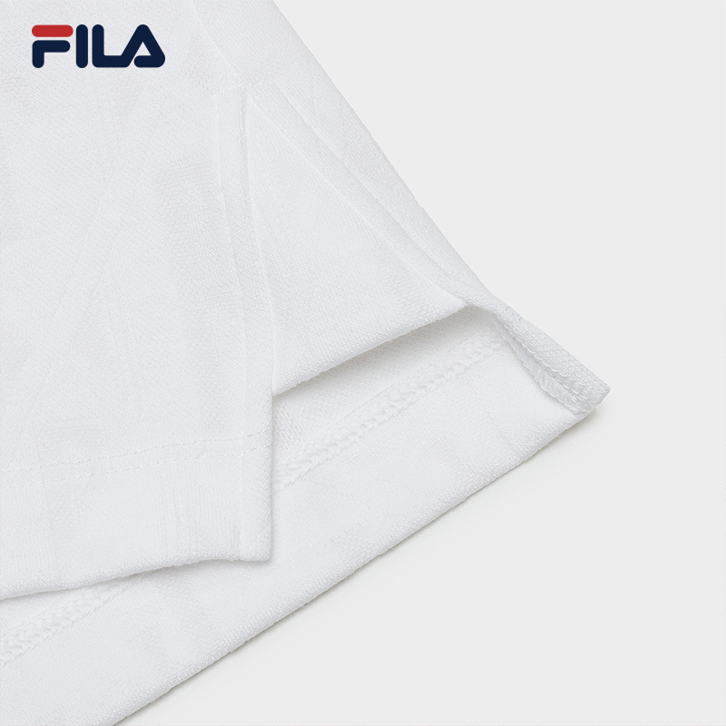 FILA CORE WHITE LINE EMERALD Women Short Sleeve Polo in White
